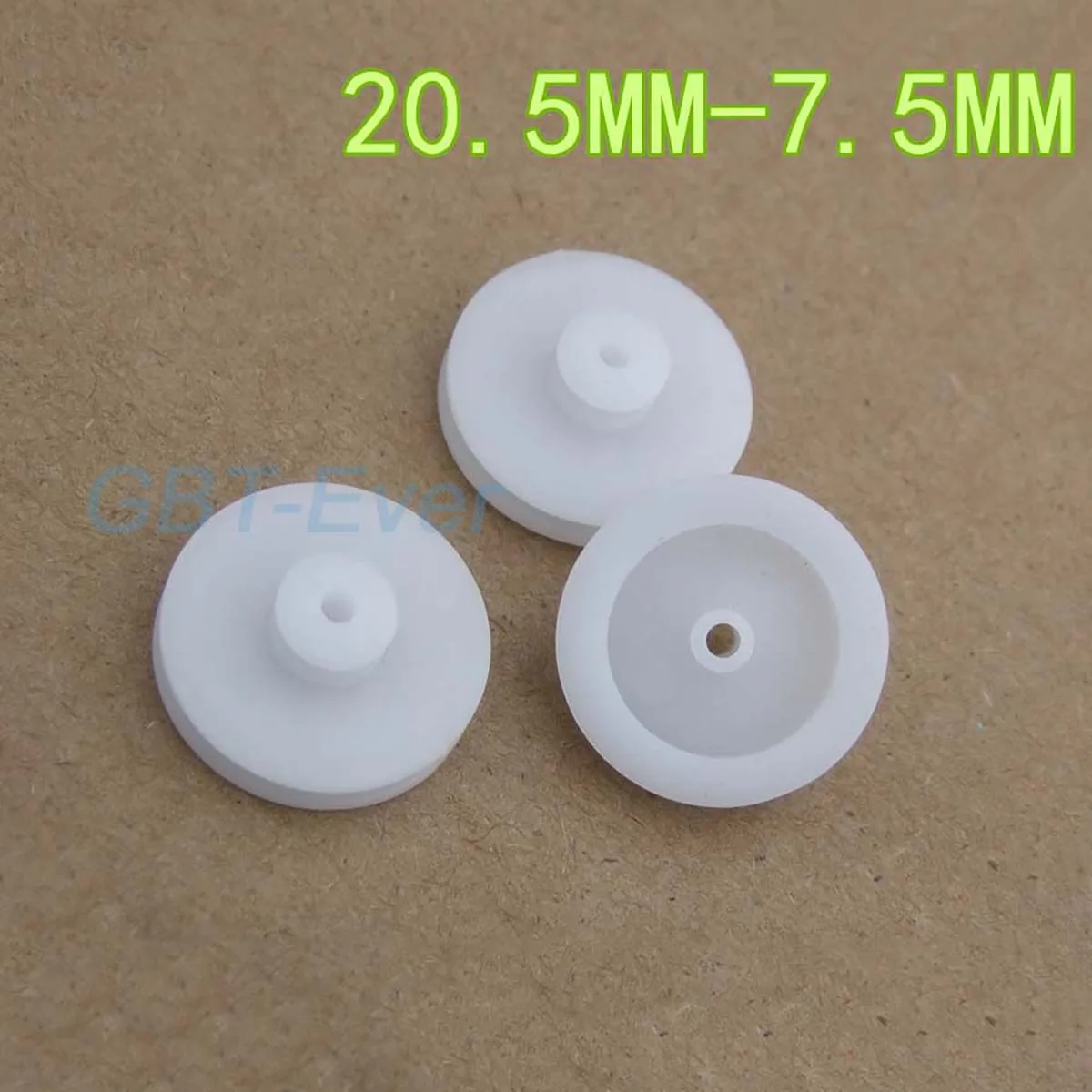 10Pcs Double Layer Pulley Plastic Pulley Large Circle OD 20.5mm Small Circle OD 7.5mm Deceleration Pulley 2mm Shaft Motor Pulley