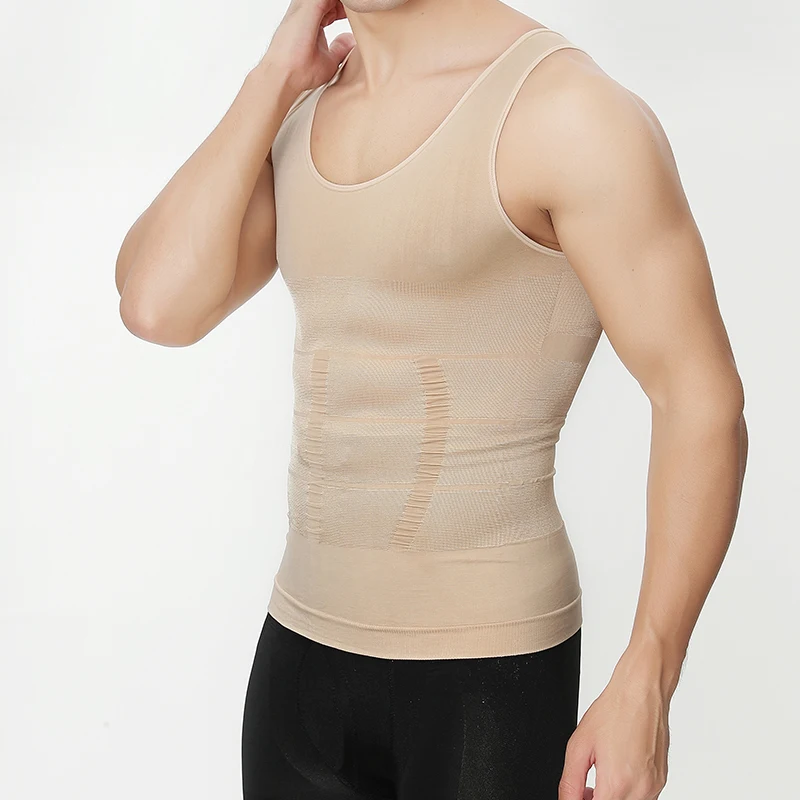 New Sweat Absorbent Body Shaping Sports Corset Vest Slimming Vest Men\'s Underwear Waist Cincher Corset Belly Body Shapewear