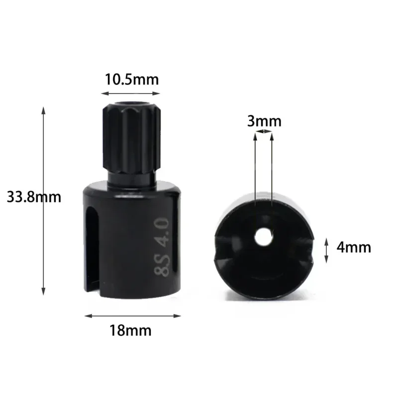 2pcs Harden Steel Drive Cup for Traxxas X-Maxx XMAXX 1/5 6S/8S 7754X RC Car Upgrade Parts