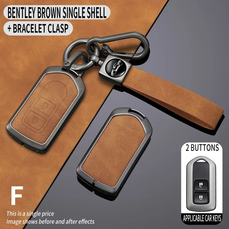 

Car Key Cover Case For Toyota Yaris HAIs 2020 Hiace 200 Sienta Remote Shell FOB Protect Bag Keychain