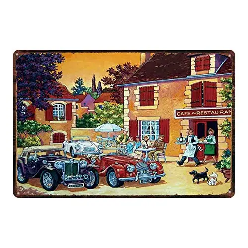 

nobrand India Travel Theme Metal Tin Signs Vintage Wall Decor 8x12 inches