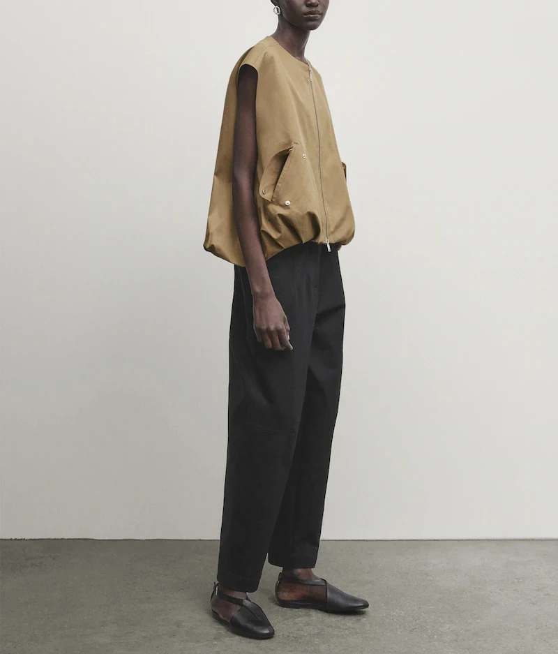 Ele versátil solto ajuste redondo ne botão design terno jaet md feminino faion 2024 fibra de poliéster comprimento ortod zíper