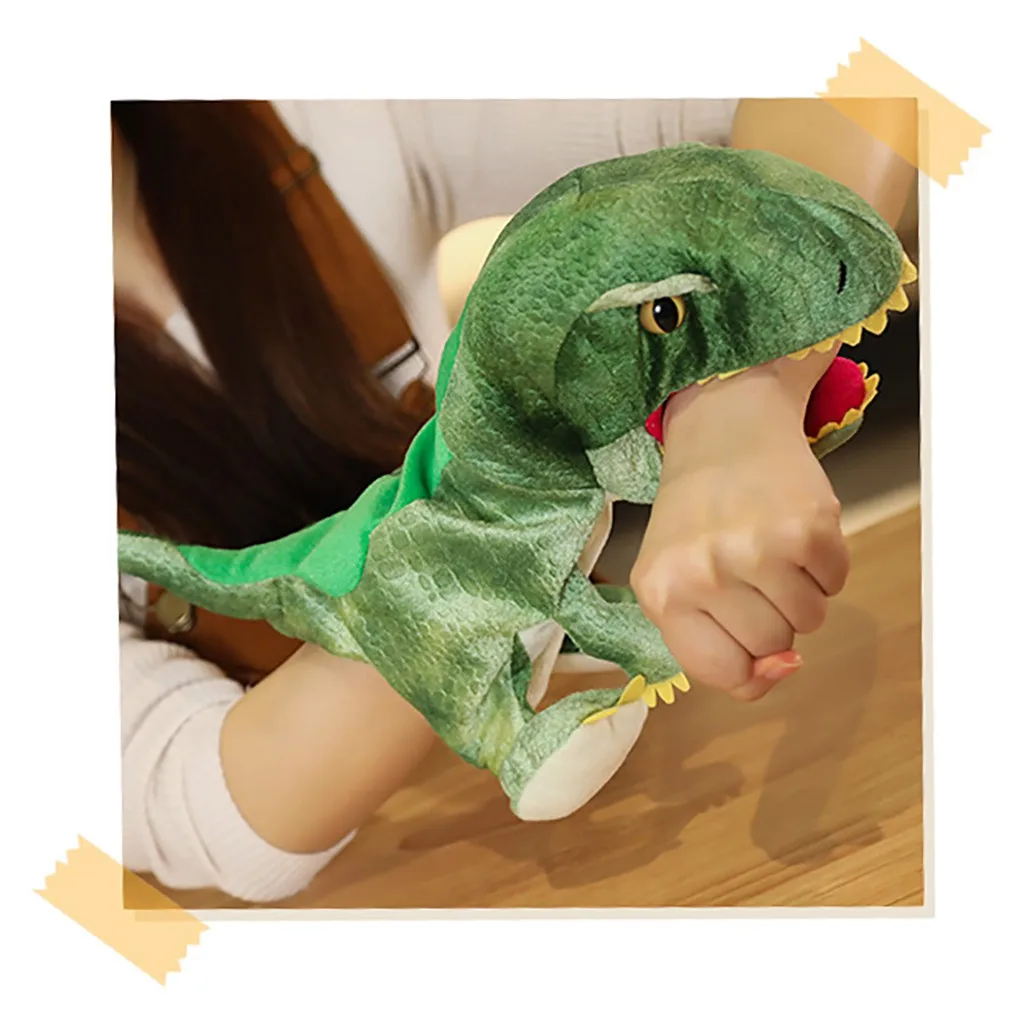 Dinosaur Marionette Glove Puppets Hand Puppet Theater Doll Toys Plush Doll Storys Talking Juguetes Learning Aid Funny Gift Kids