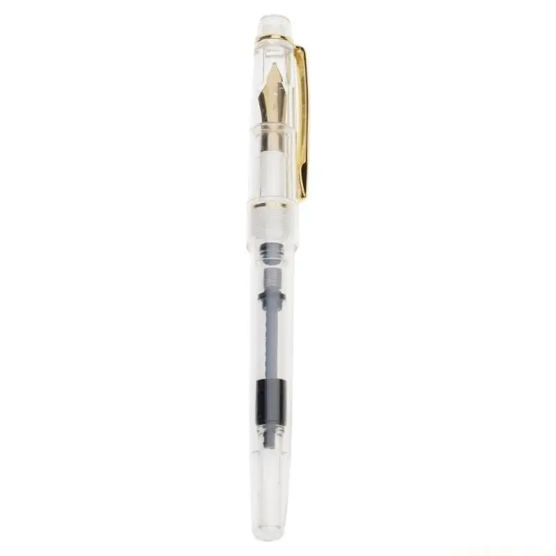 Clear Fountain Pen 0.5mm Writing Pen Pen Business Pen Colored Pen School Office Supplies Pen