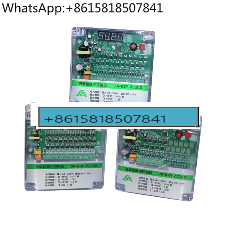 Controlador de Pulso Válvula de Pulso Eletromagnética Bolsa Filtro Armário de Controle Elétrico Controlador de Pulso Programável 164 Canais