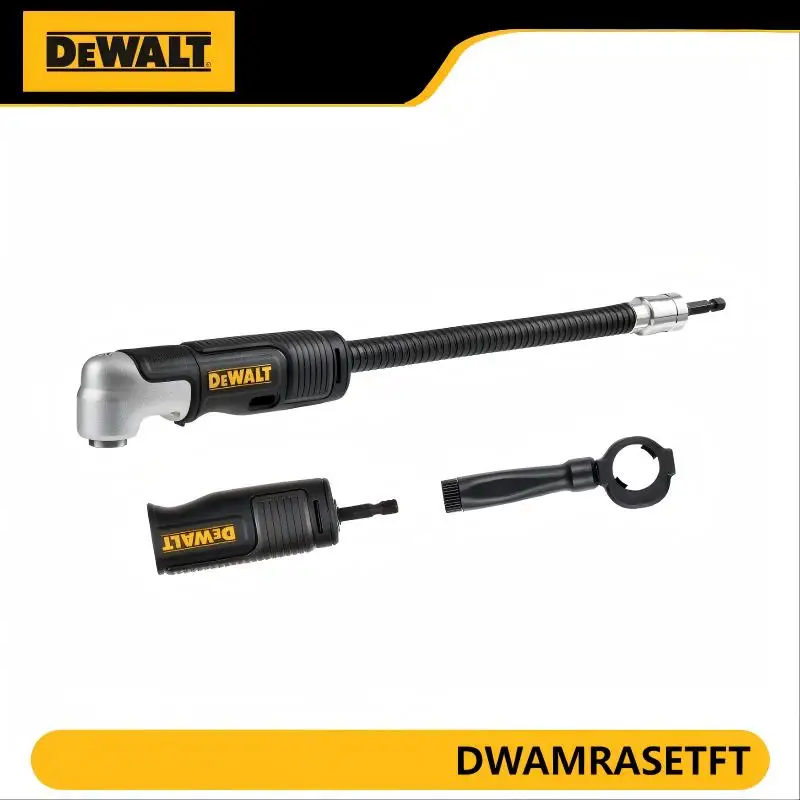 

DEWALT DWAMRASETFT Адаптер для угловой дрели 4-в-1 — черный PLUS, мягкая ось высокой твердости, насадка для электроинструмента
