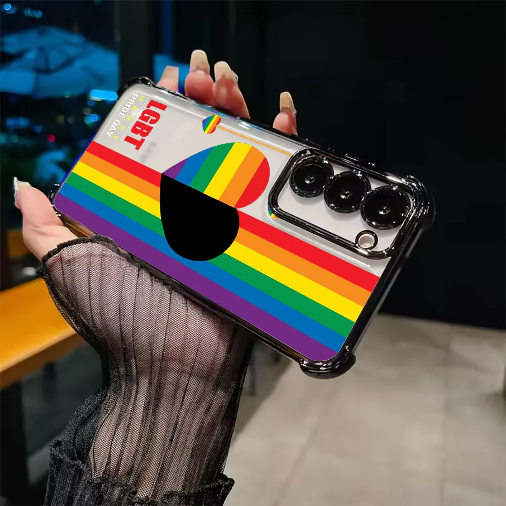 Lesbians LGBT Rainbow Pride Flag Coque For Galaxy S26Ultra Phone Case For Samsung S26 S25 S24 S23 S21 Ultra S20 FE Plus 5G Cover