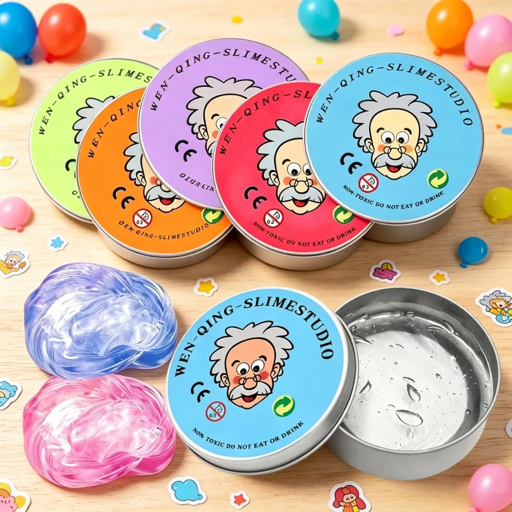 HOT Colorful Non-Newtonian Liquid Decompression Toys Transparent Elastic Modeling Compound Non-Toxic Creative Crafts