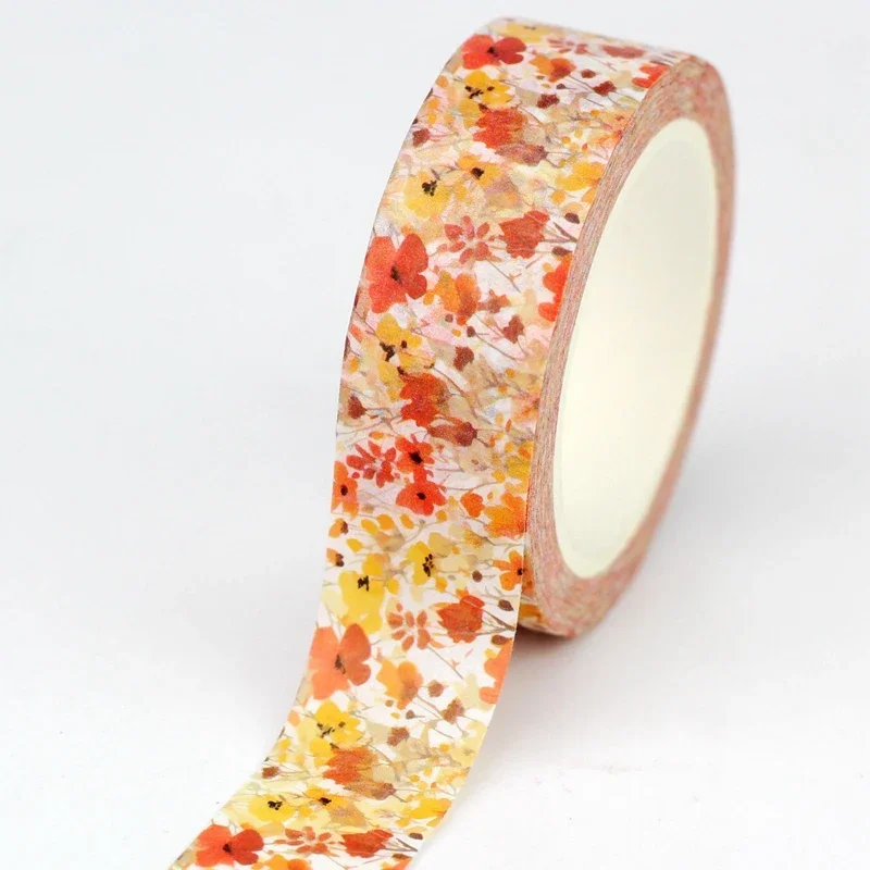 NEW 1PC 10M Decorative Cute Autumn Leaves Washi Tape for Scrapbooking Journaing Adhesive Masking Tape Papeleria Supplies