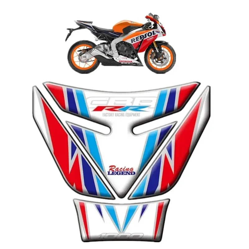 

Для Honda CBR1000RR Fireblade 2008 - 2016 протектор танка мотоцикла 3D гелевая Наклейка Стикер-1