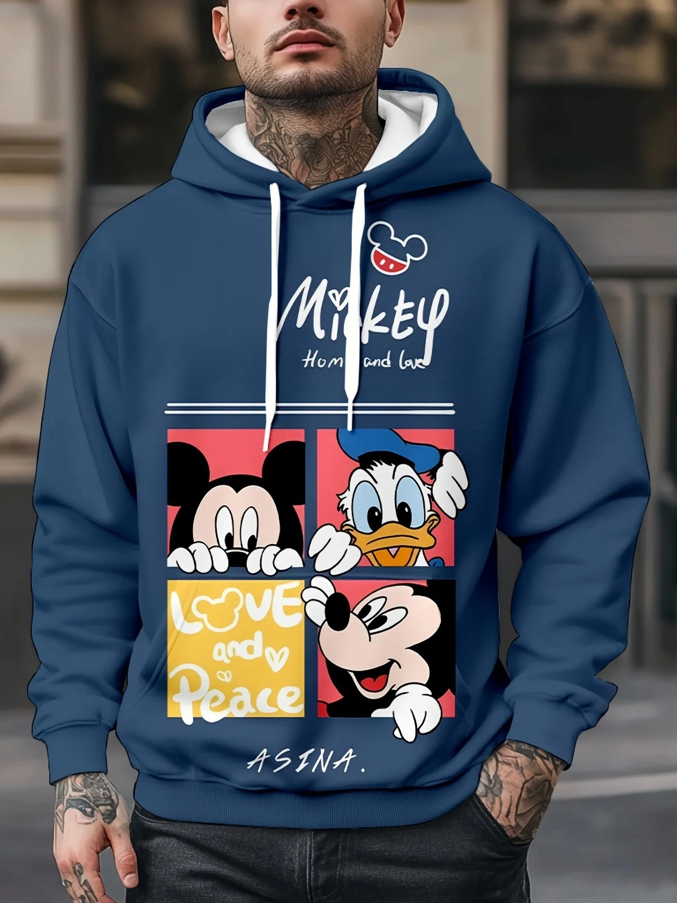 

Disney Genuine Mickey Mouse 3D Digital Print Casual Sweatshirt Spring and Autumn Quick-drying and breathable children's hoodie
