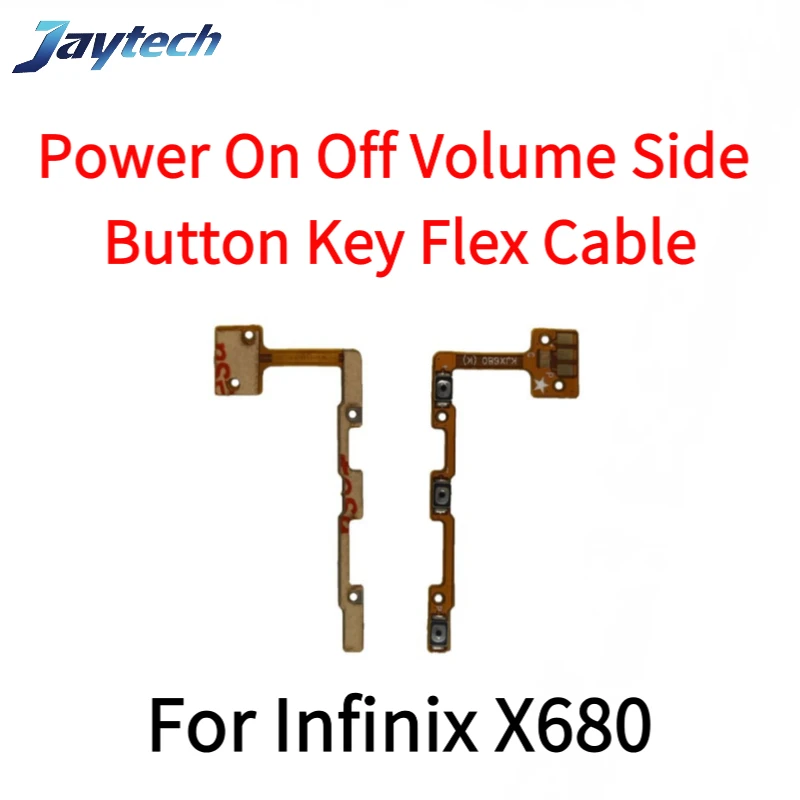 10 peças para infinix x680 x687 x689 x6810 x6811 x6812 x6815 x6815c x6817 x6820 5g botão de volume interruptor liga/desliga flex
