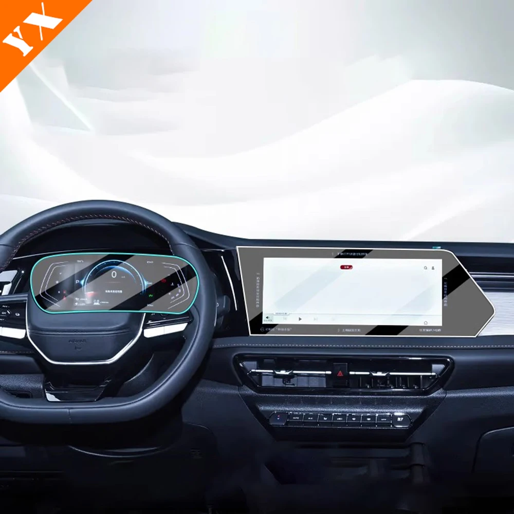 

For Changan Oshan x7 plus 2024 2025 Accessories Car Instrument Tempered Film Central Control Film Navigation Screen Film HD