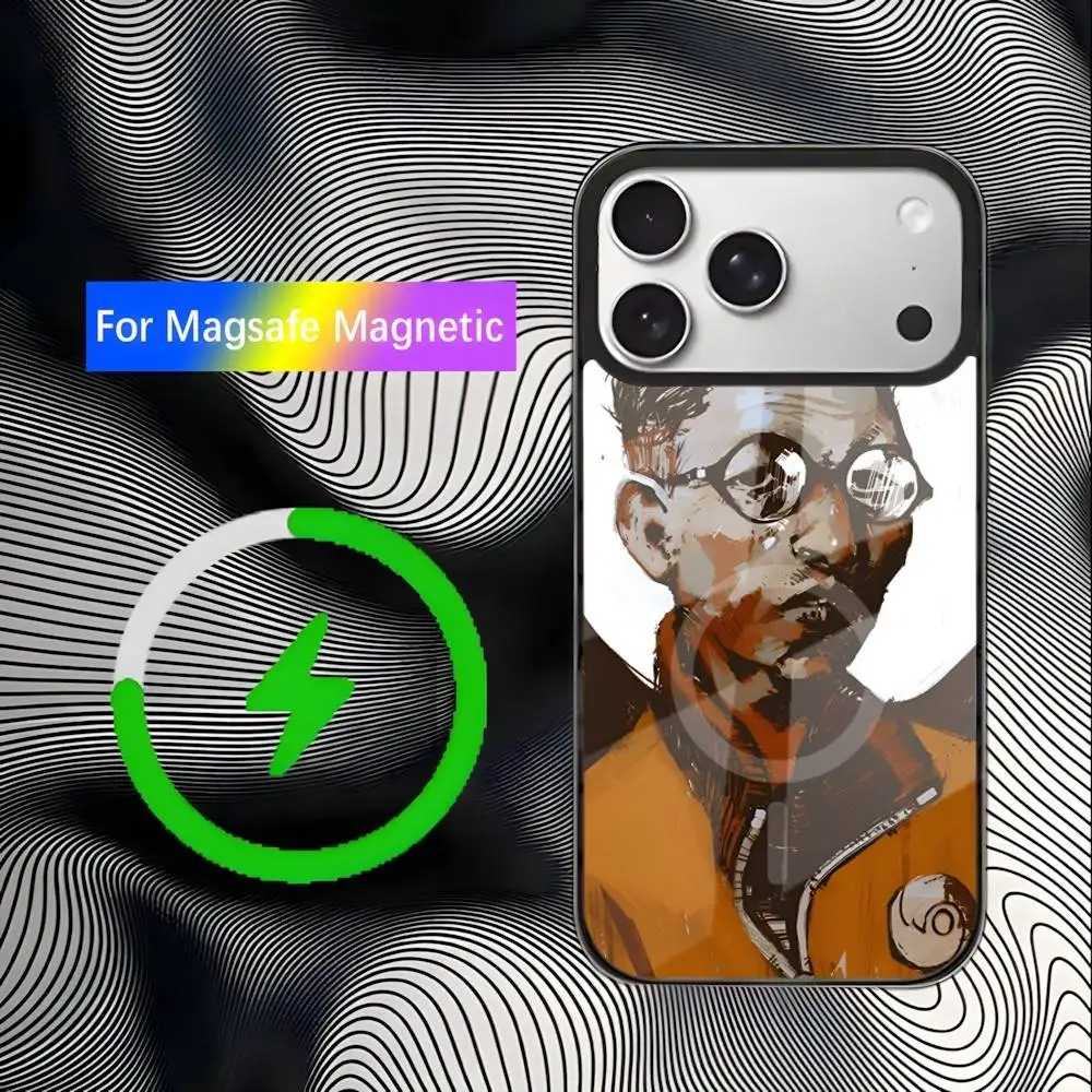 Чехол для телефона Game Disco Elysium для iPhone 17,16,15,14,13,12,11,Pro,Max,Plus,Mini,SE4,E с магнитной беспроводной зарядкой Magsafe