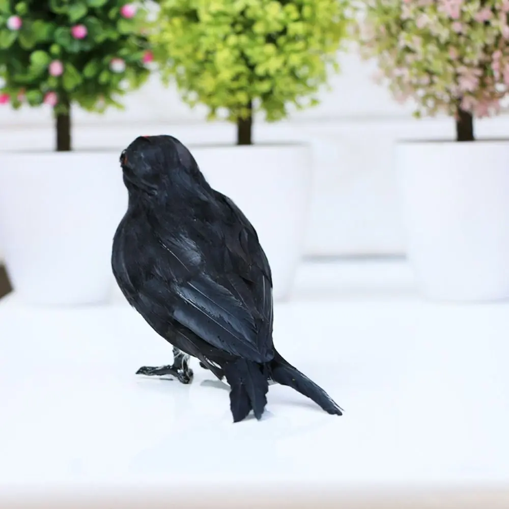 Black&white Simulation Swallow Figurine Tree Ornament Home Decoration Artificial Birds Handicraft Gift Fake Birds Statue