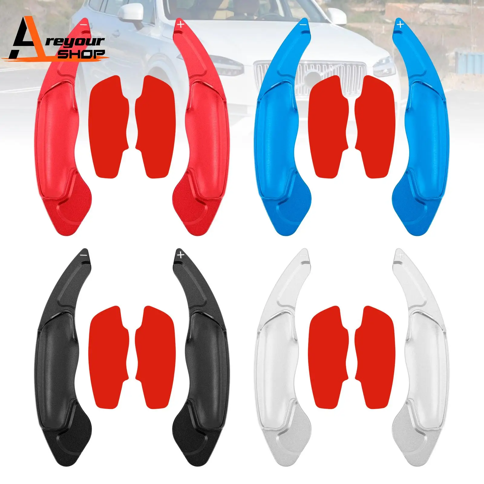 

Steering Wheel Paddle Shifter Extension for VOLVO XC60 XC90 Aluminium