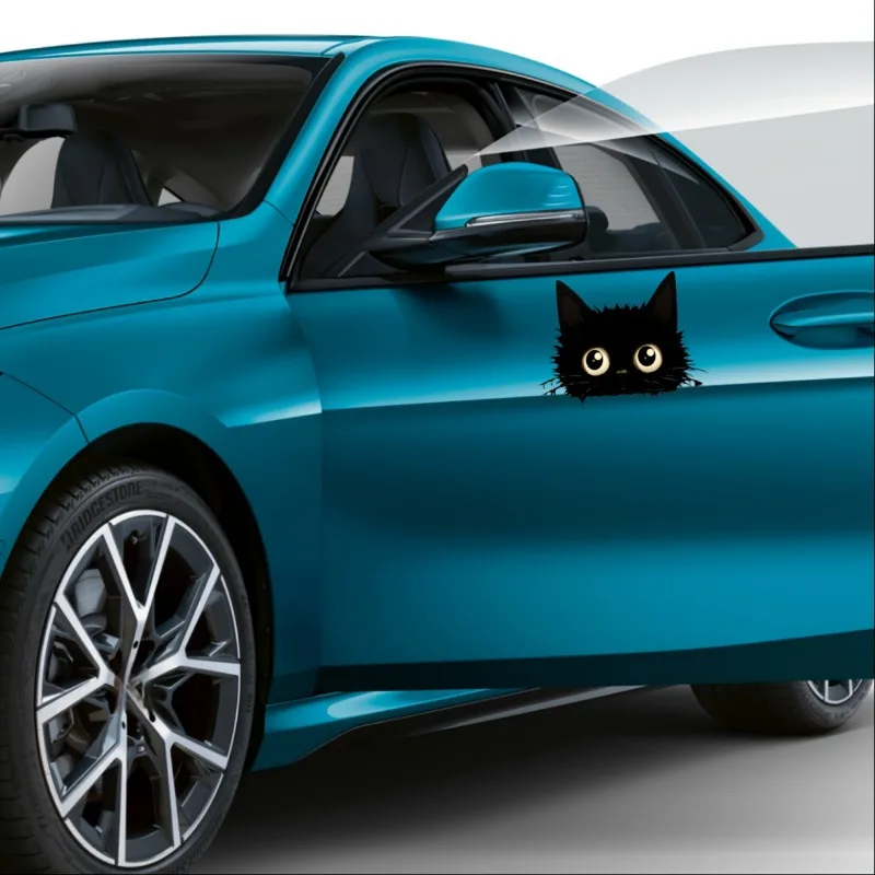 

Thief Cat big eyes vinyl decals-car motorcycles trucks racing Waterproof self-adhesive Fashionable simple design Christmas style