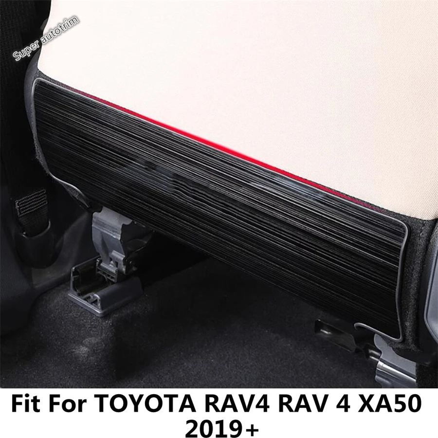 

Car Seat Back Anti Kick Pad Anti Dirty Panel Protector Cover Trim For TOYOTA RAV4 RAV 4 XA50 2019 - 2024 Stainless Accessories