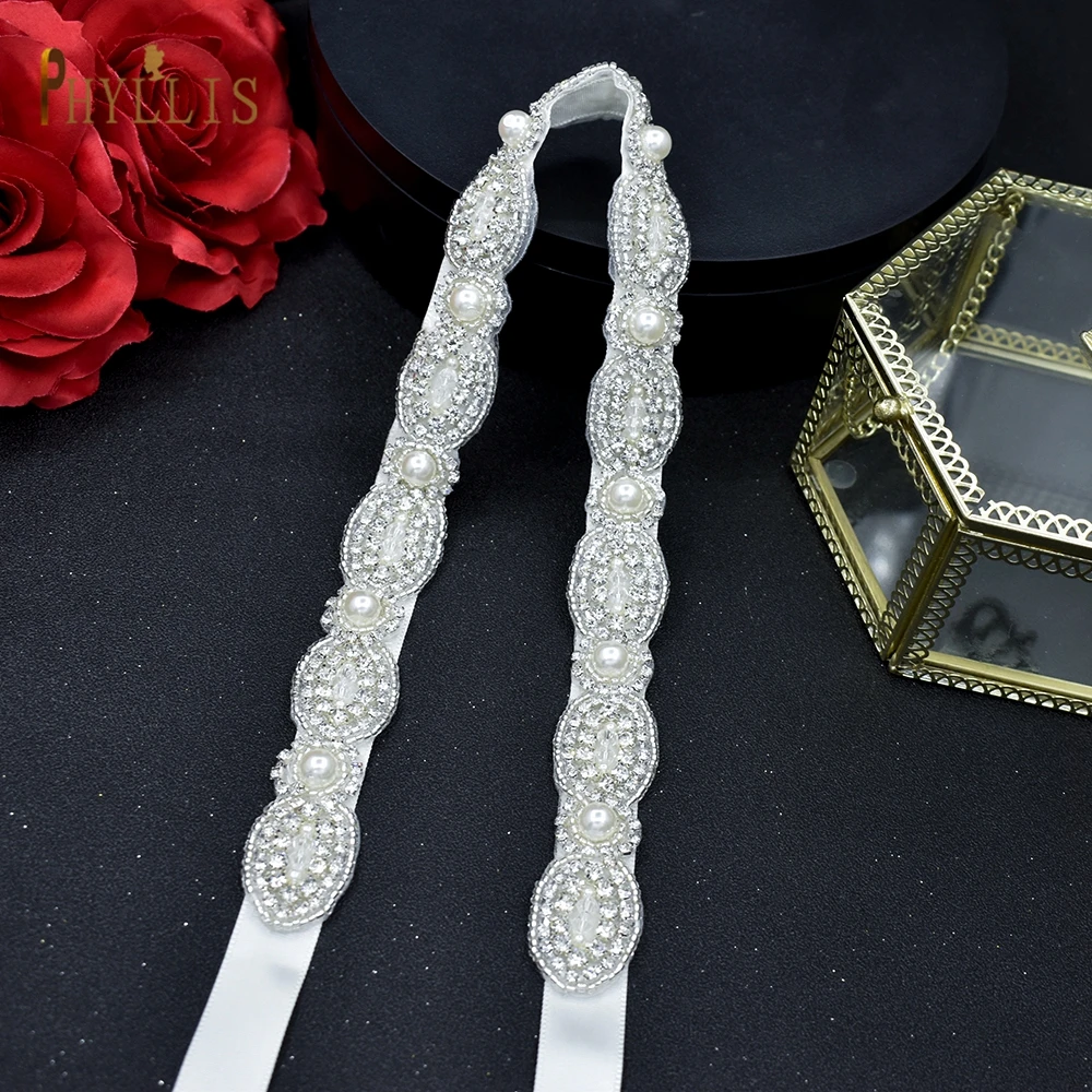 S11 Rhinestone Wedding Sash Crystal Belt for Bride Women\'s Formal Dresses Belt Sparkly Belts Party Belt Bridesmaid Ribbon Belt