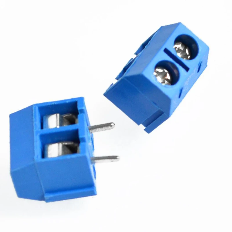 10PCS PCB Terminal Block Connector Pitch 5.0mm KF301 Straight Pin 2P Screw PCB Terminal Blocks Connector Assortment Kit