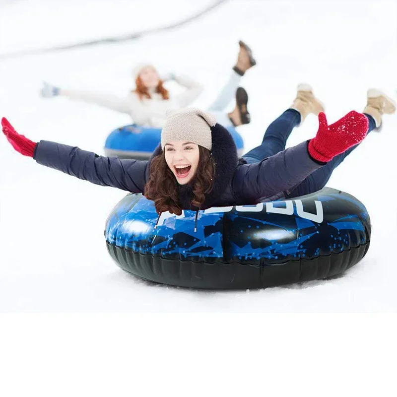 Snow Tube, Heavy Duty Inflatable Snow Tube Sled for Kids and Adults,Snow Toys for Winter Sport Fun. Heavy Duty .Bottom