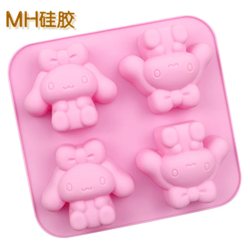 Sanrio Cinnamoroll Cake Mold High Temperature Resistance Summer Kawaii Cartoon Silicone Ice Cream Mold Kitchen Ice Making Tool