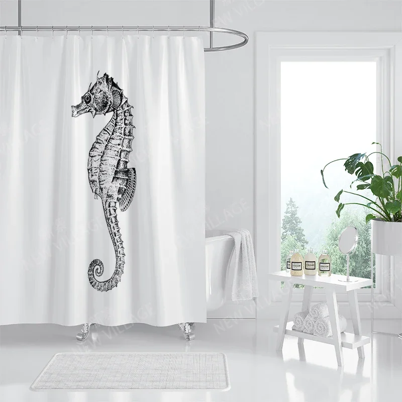 Waterproof fabric shower curtain Bathroom curtain accessories 180x200 Bath curtain for shower 240*200 nordic boho decor 240x200