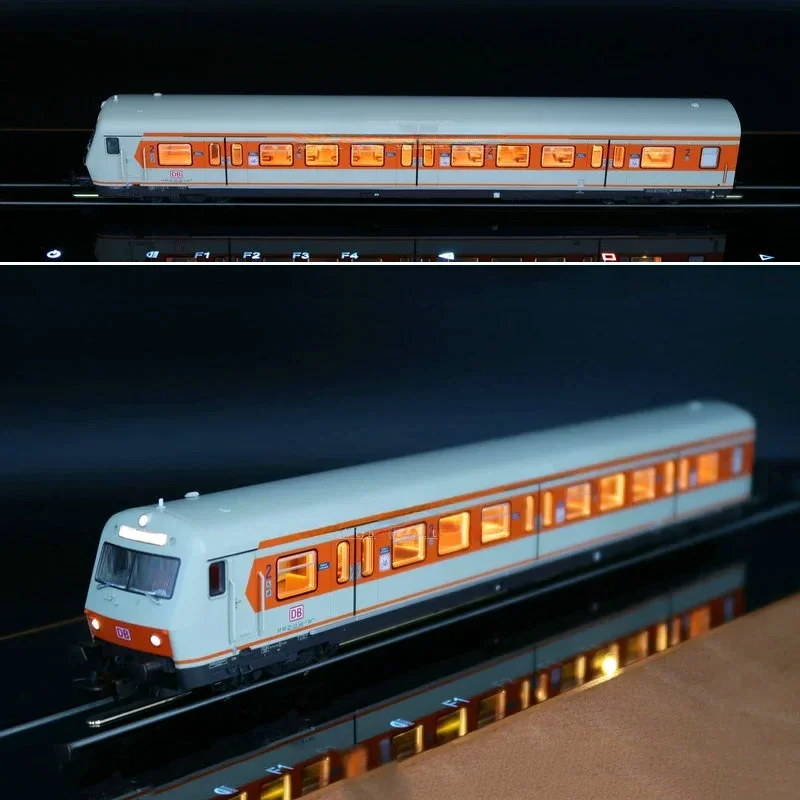 PIKO Train Model HO 1/87 58226 DB Fourth-generation Passenger Car Three-section Full Train with Lights Train Model Toy