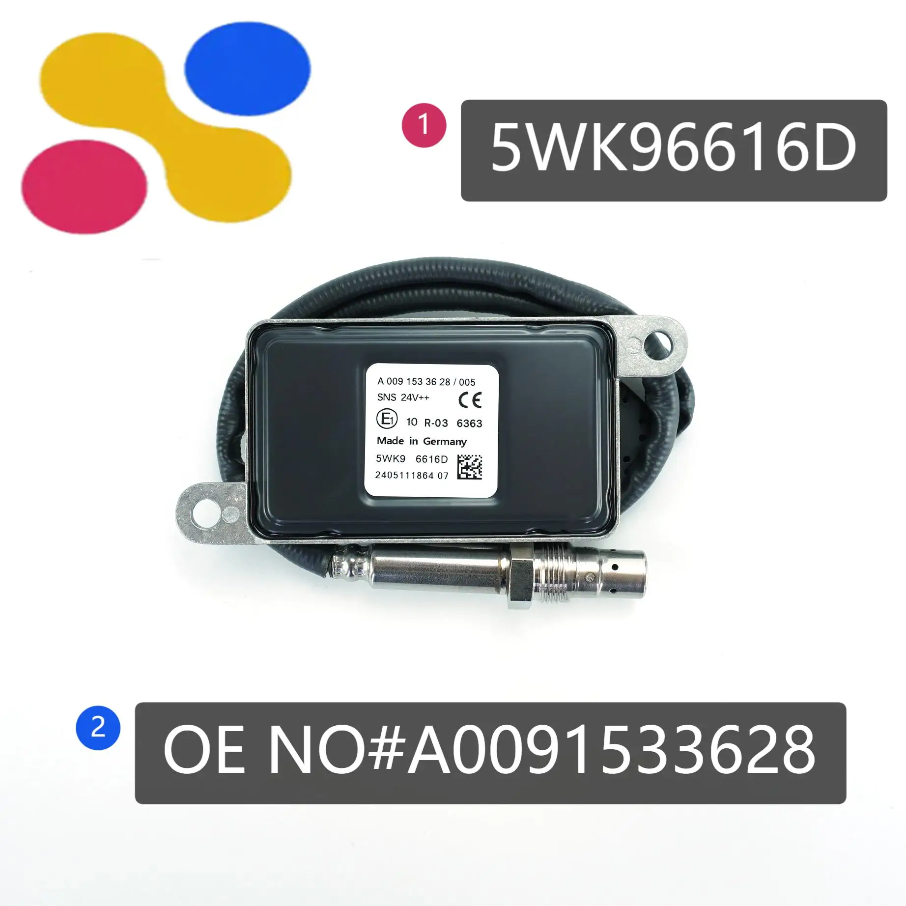 A0091533628 Nitrogen Oxides Nox Sensor For Mercedes-Benz SCR Catalyst 5WK96616D 0061537328 0091533628 5WK9 6616D