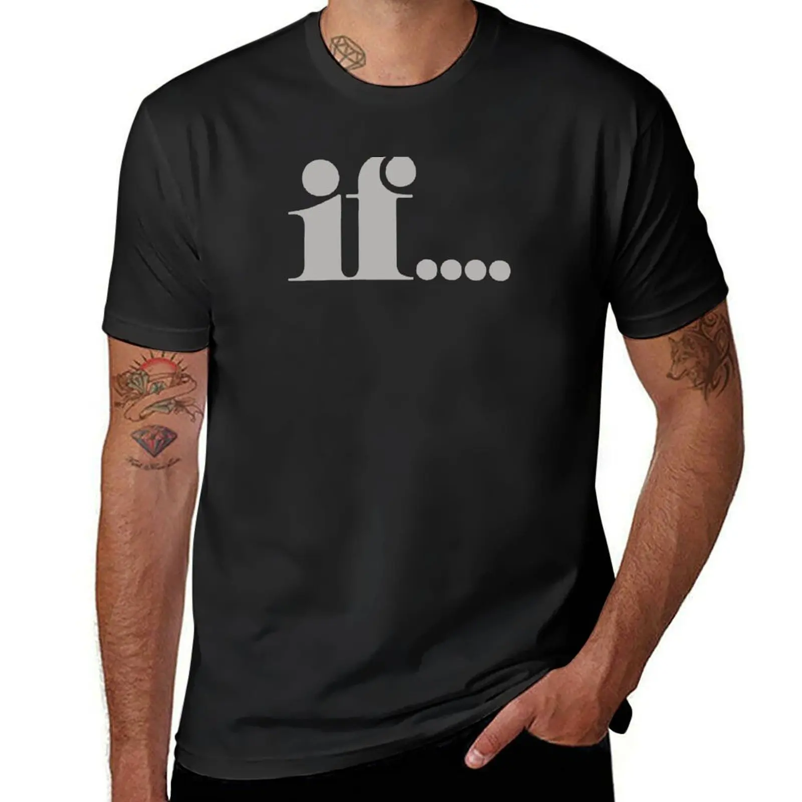 if.... 1968 film T-Shirt customizeds cute tops boys whites workout shirts for men