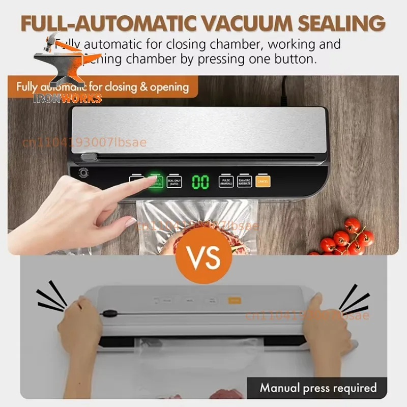 Kitchen Vacuum Sealer Machine with Automatic Vacuum Sealer Bag Detection Starter Kit Keep Food Fresh Longer