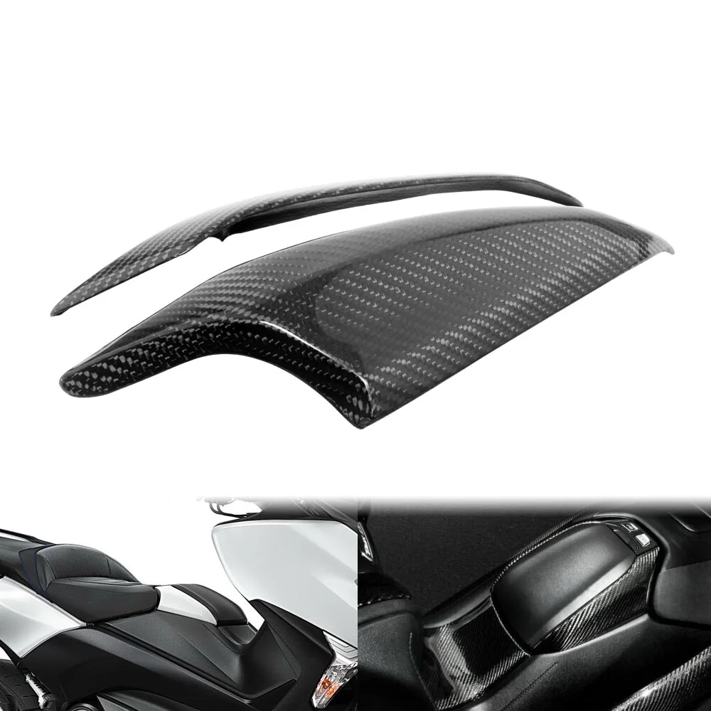 Motorcycle Accessories Real Carbon Fiber Front Tank Side Panel Covers Fairing Kit For Yamaha TMAX 530 560 2017-2021