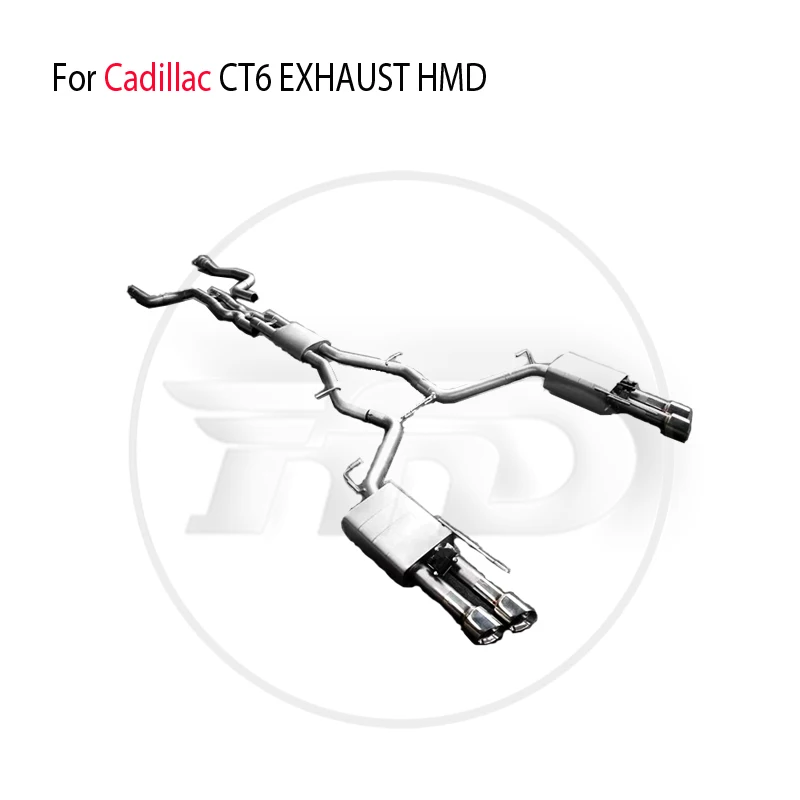 HMD Stainless Steel Exhaust System is Suitable For Cadillac CT6 3.0T Auto Modification Electronic Valve Catback Pipe