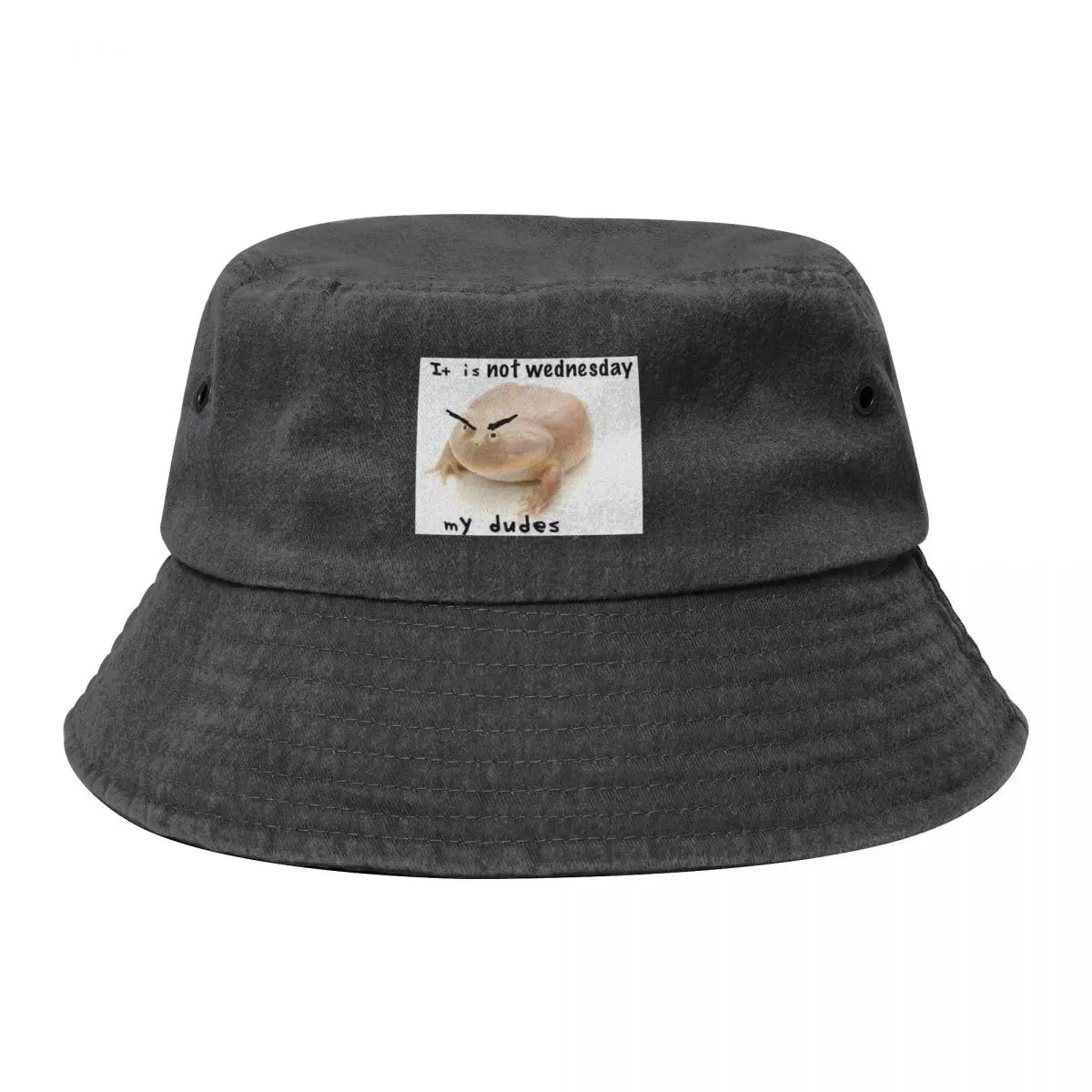 

It Is NOT Wednesday My Dudes Frog Meme Bucket Hat Fashion Beach Christmas Hat western Hat Women's Beach Visor Men's