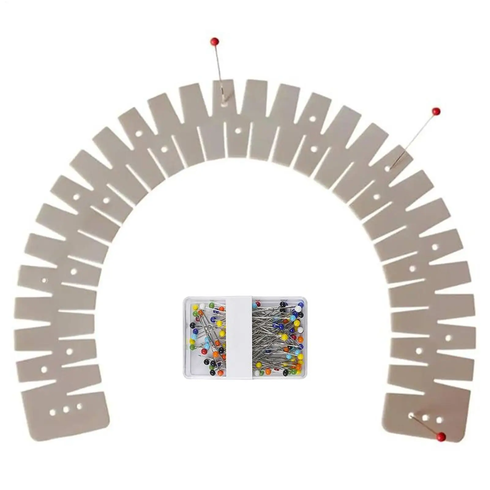 Hot Hemming Ruler Heat Resistant Hemmer Ruler Flexible Silicone Curve Scale Hemming Tool for Padding Sewing Cloth Pants Fabric