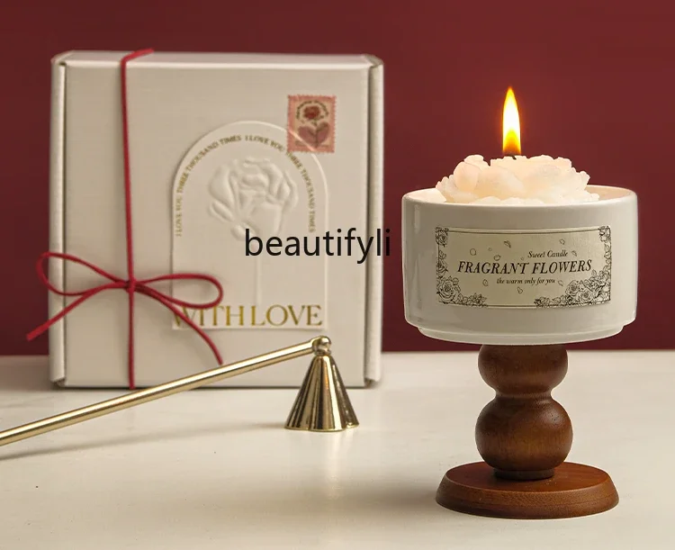 Premium wedding birthday gift for newlyweds and girls, indoor fragrance lasting bedroom scented candles