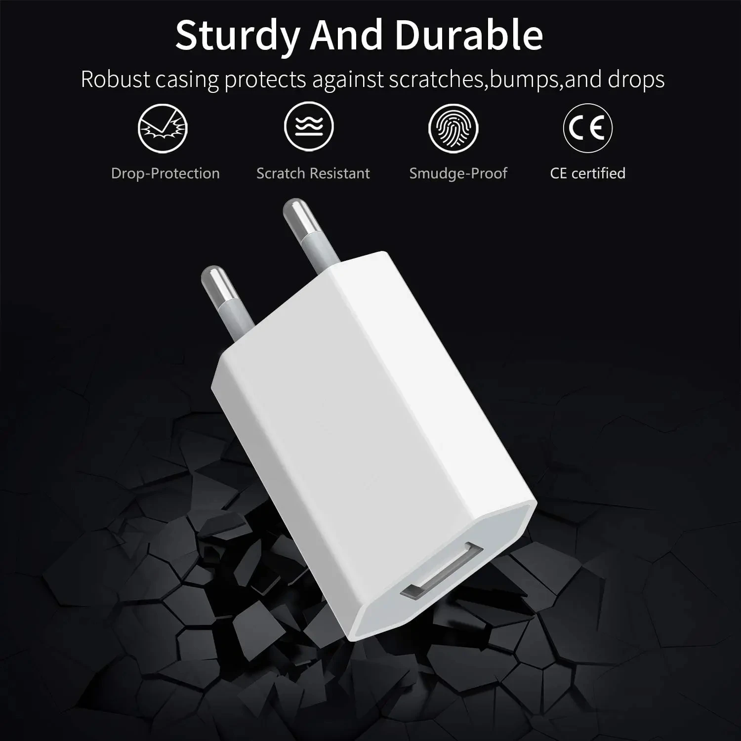 5V 1A EU Plug Home Travel USB Wall Charger for iPhone 6 6S 7 8 14 Plus X XR XS SE 11 12 13 Pro Max Power Adapter With Retail Box