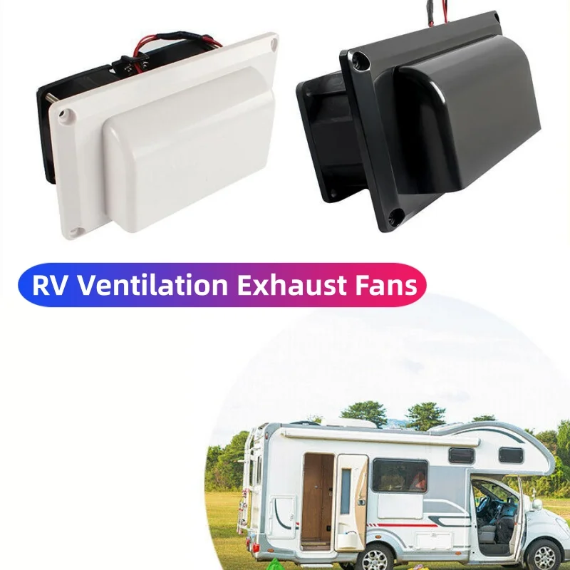 

Caravan Motorhome Trailer Side 12V Air Vent Fan High Airflow RV Ventilation Exhaust Fan Low Noise Vent Fan RV Accessories