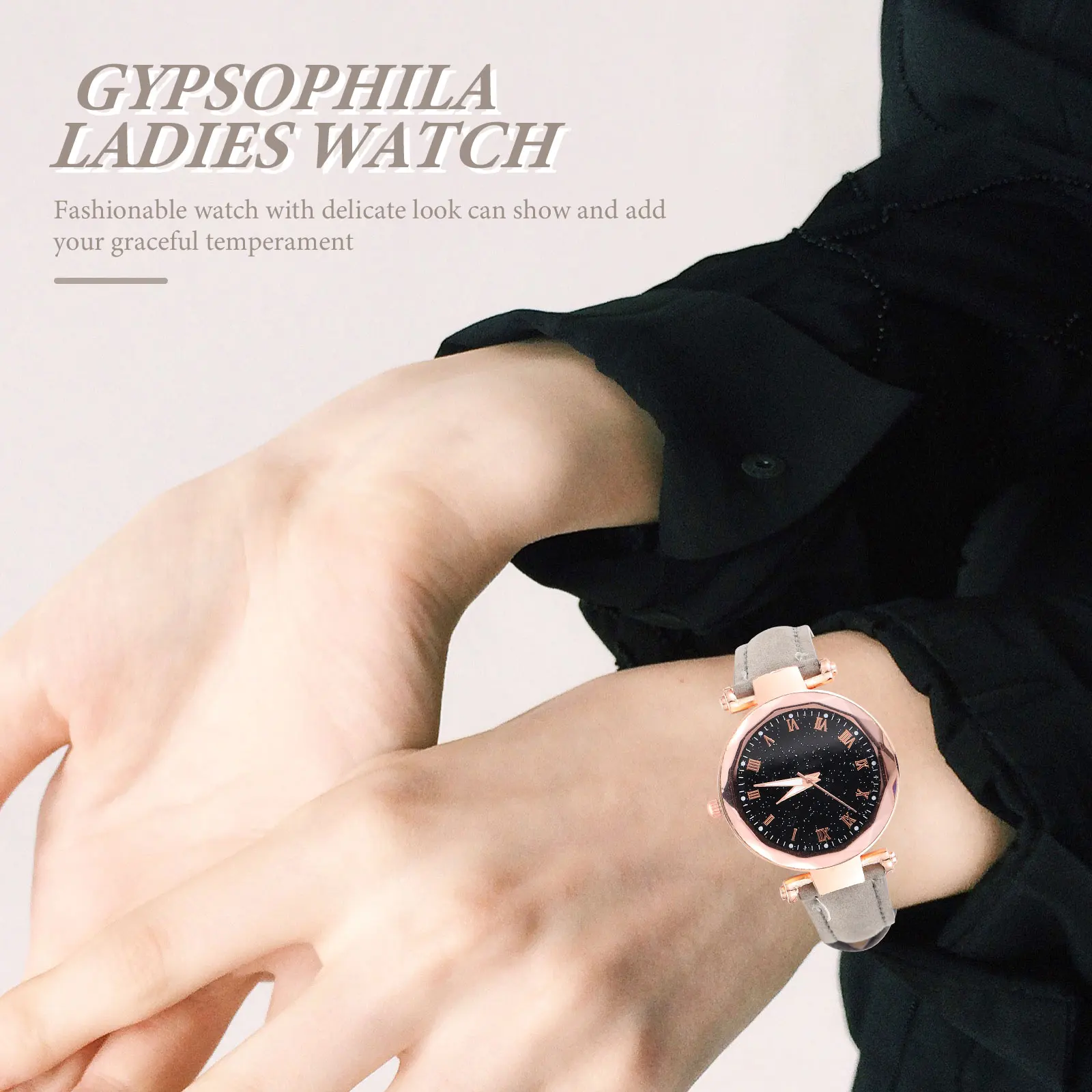 

Женские наручные часы с римским циферблатом, женские легкие регулируемые повседневные модные часы для делового отдыха, женские часы