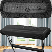 61/88 Key Digital Electronic Piano Dust Cover with Shrinkable Drawstring Washable Household Cleaning Products Black/Grey
