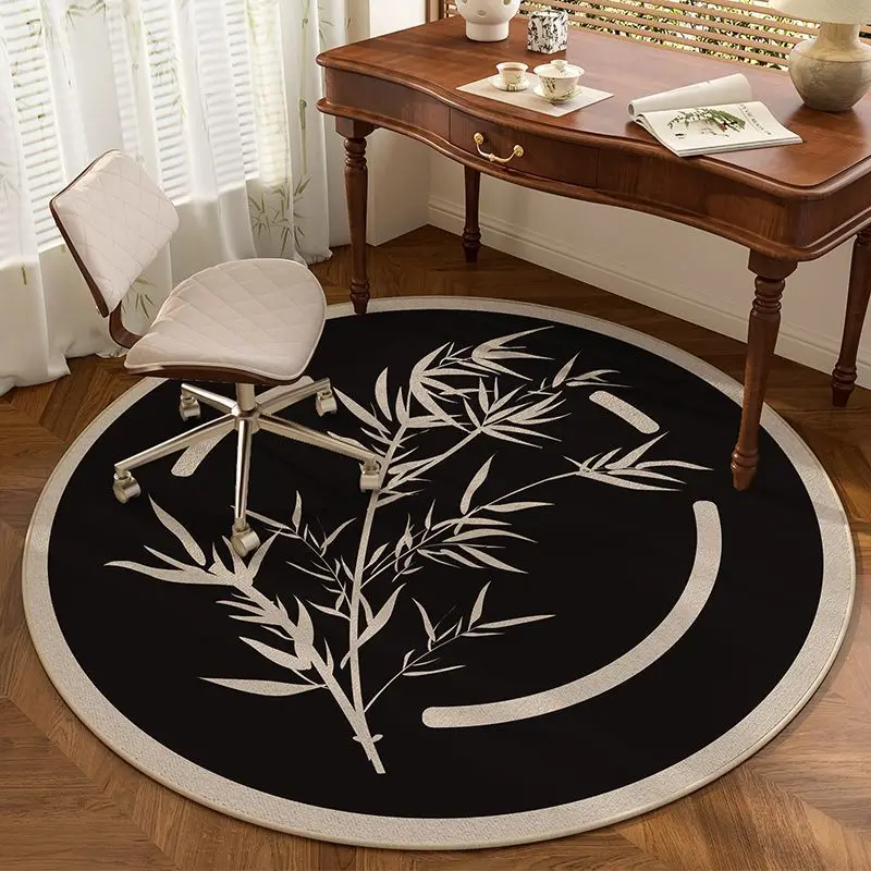 

Light Luxury Area Rugs for Bedroom Chinese Style Round Carpets Living Room Decoration Cloakroom Lounge Rug Home Decor Chair Mats