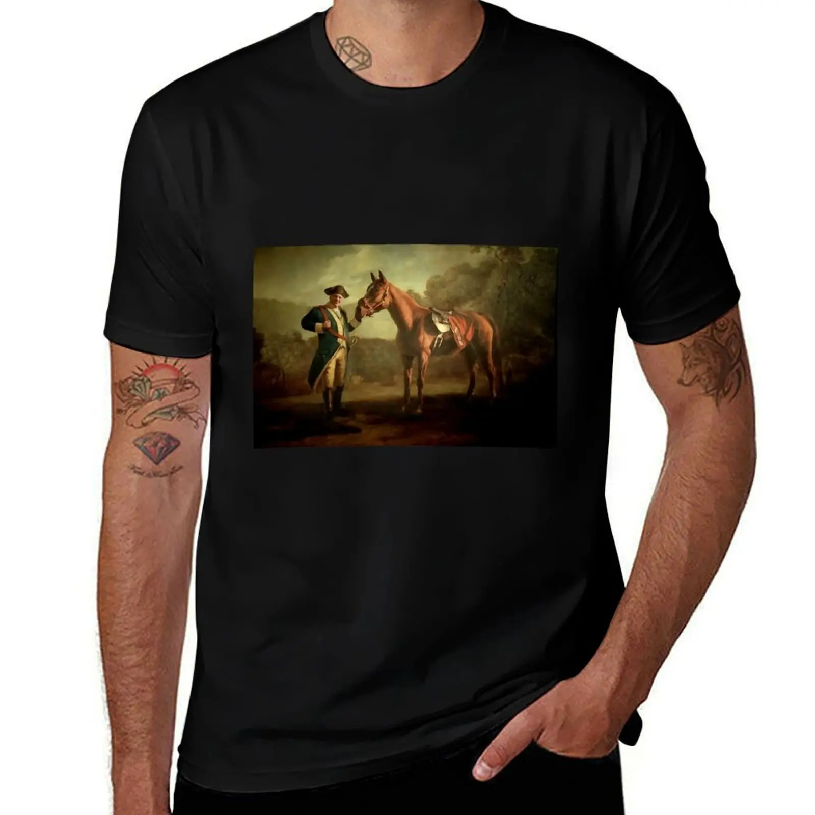 The Sopranos Commendatore Tony Soprano Painting T-Shirt Casual Breathable Short Sleeve Top T-Shirt