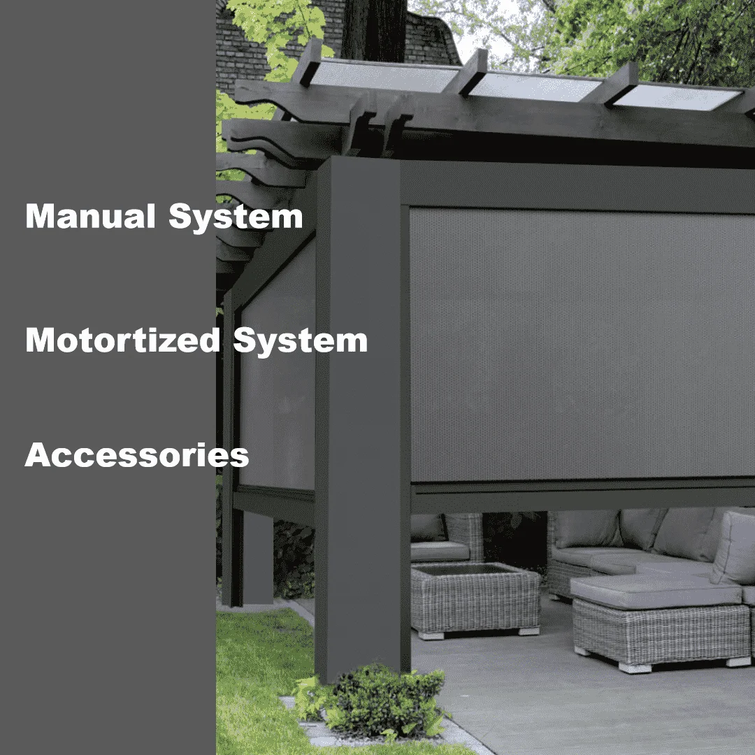 Customizable：Pattern Cordless Motorized Roller a Frame Blinds Full Blackout Side Rails Outdoor Blinds