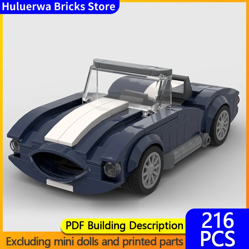 

Speed Racing Car Model MOC Building Bricks Cobra Convertible Sports Car Modular Technology Gifts Holiday Assemble Children Toys
