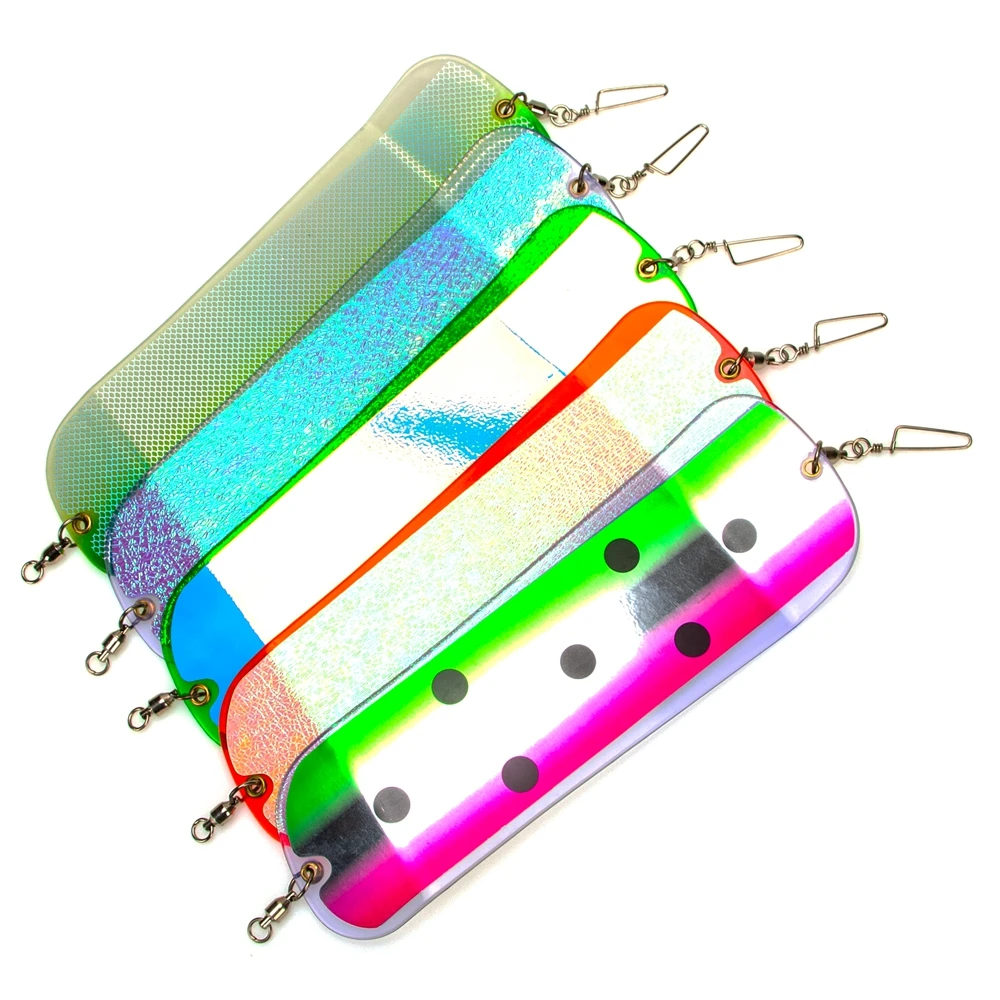 1 pezzo Diving Board girevole luminoso Planer Board per barca pesca in mare traina Diver Diving Flasher salmone Fishing Bait Lure