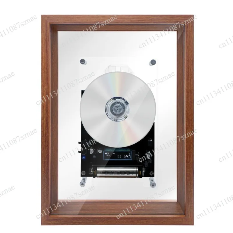 Wall Mount Acrylic CD Player Frame, Retro Home Music Player, Wall Hanging Wireless Bluetooth Audio Device