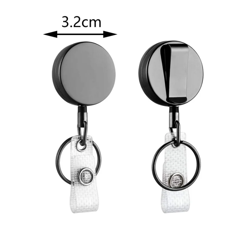 Telescopic Key Chain Fishing Stretch Buckle Anti-loss Rope Access Card Multi-function Wire Rope Elastic Certificate Buckle