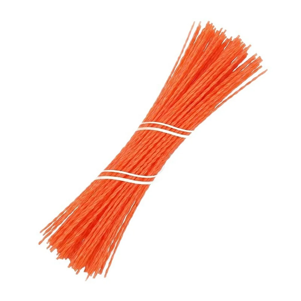 60pcs 4mm Spiral  Trimmer Line Brush Cutter Rope Mowing Trimmer Line Trimmer Head String Grass Trimmer Roll Line Garden Tools