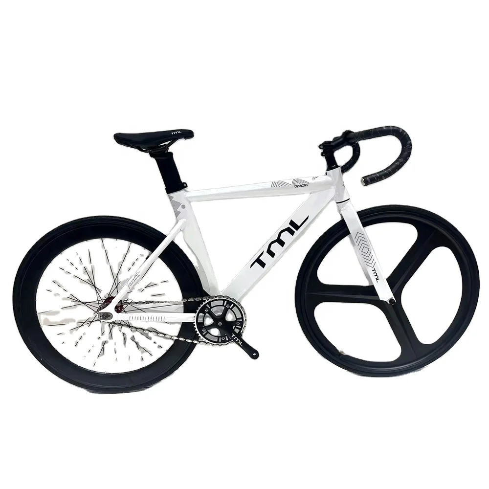 

Beautiful Magnesium Alloy Integrated Wheel Fixie Bicycle Frame 700C Fixed Gear Bike for Men