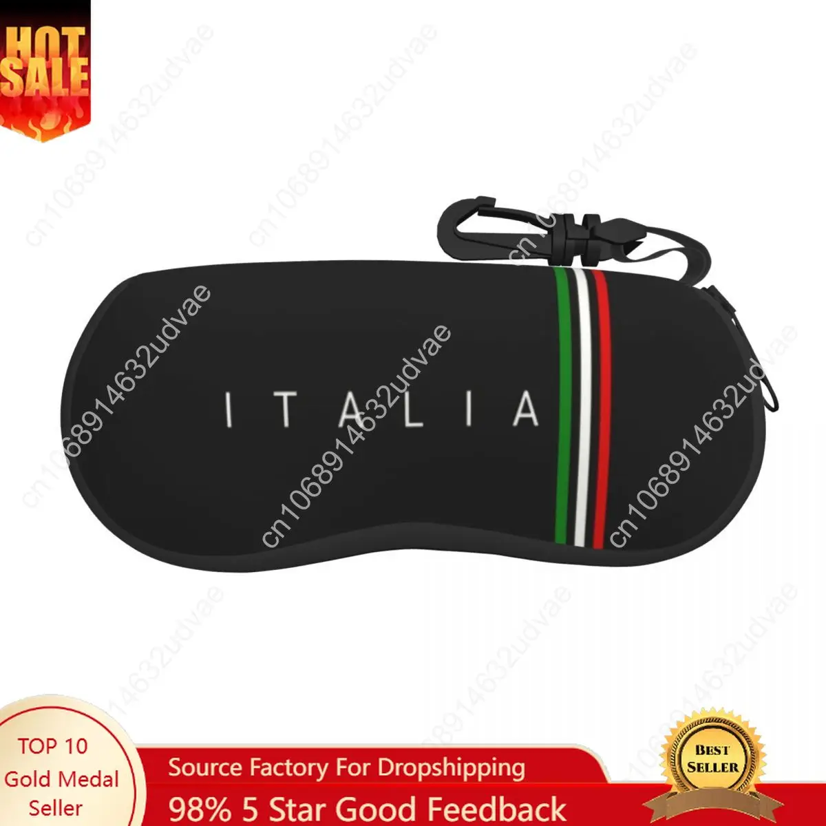 

Italy Flag Eyeglass Glasses Case Men Women Soft Italy Qatar Sunglasses Protective Box